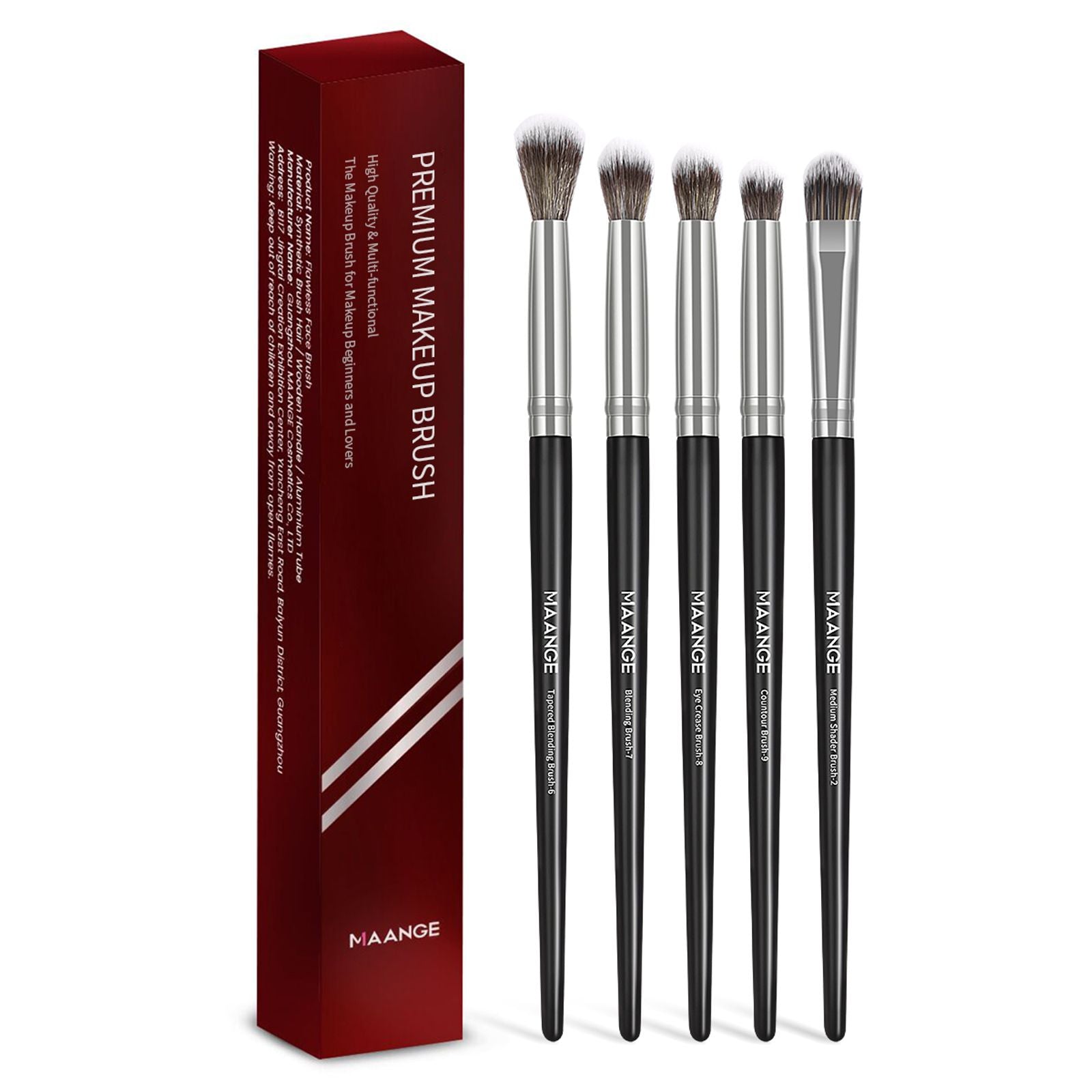 5PCS Eye Shadow Makeup Brush Set with Soft Bristles