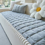 Simple Solid Color Thick Sofa Cushion for Living Room