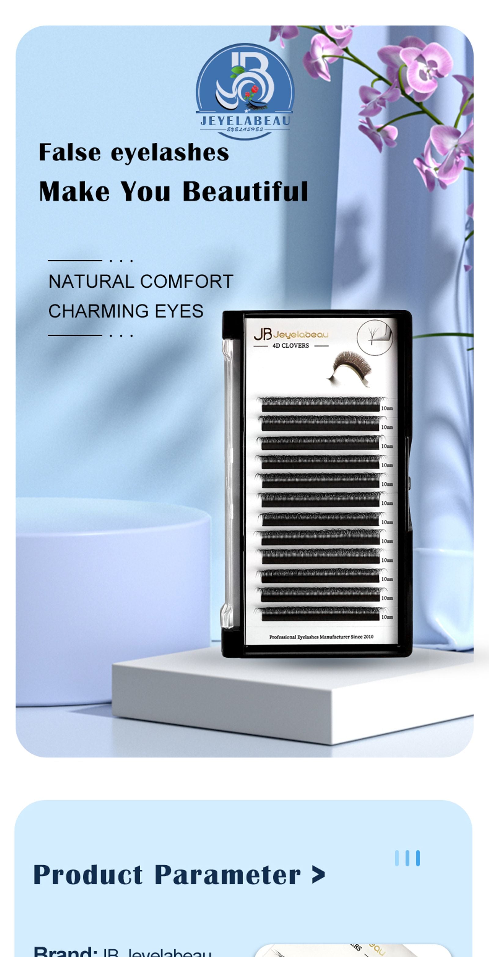 3D 4D 5D Fake Eyelashes - Naturally Curled Premade Volume Fans