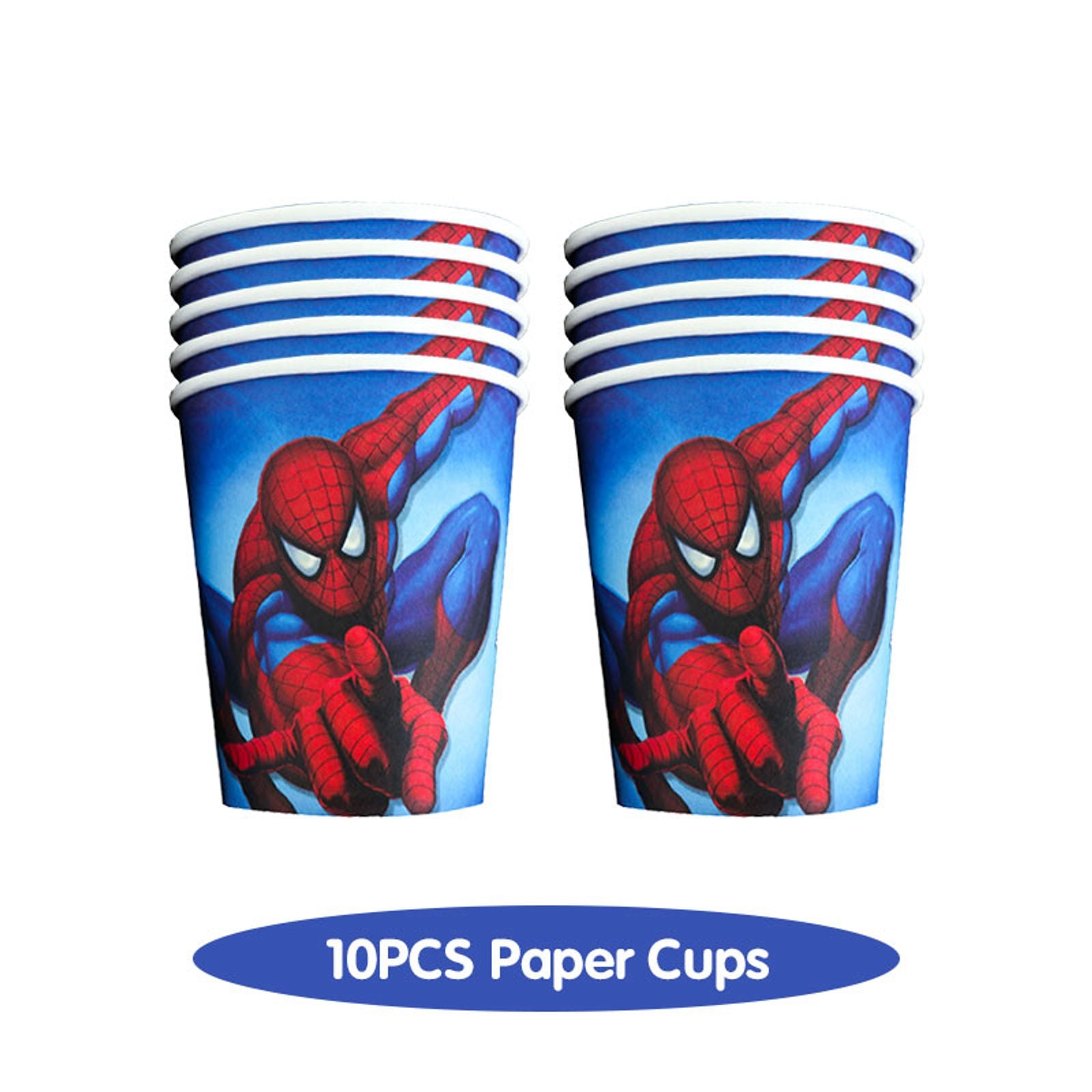 Spiderman Birthday Tableware Set for Kids