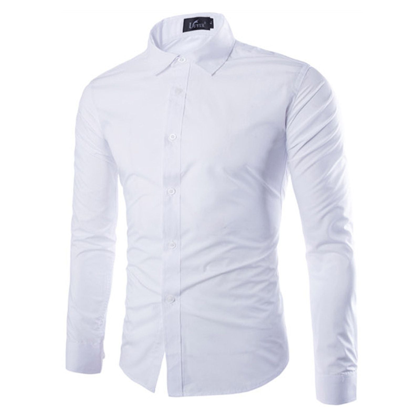14 Colors Solid Color Men's Fashionable Long Sleeve Shirt