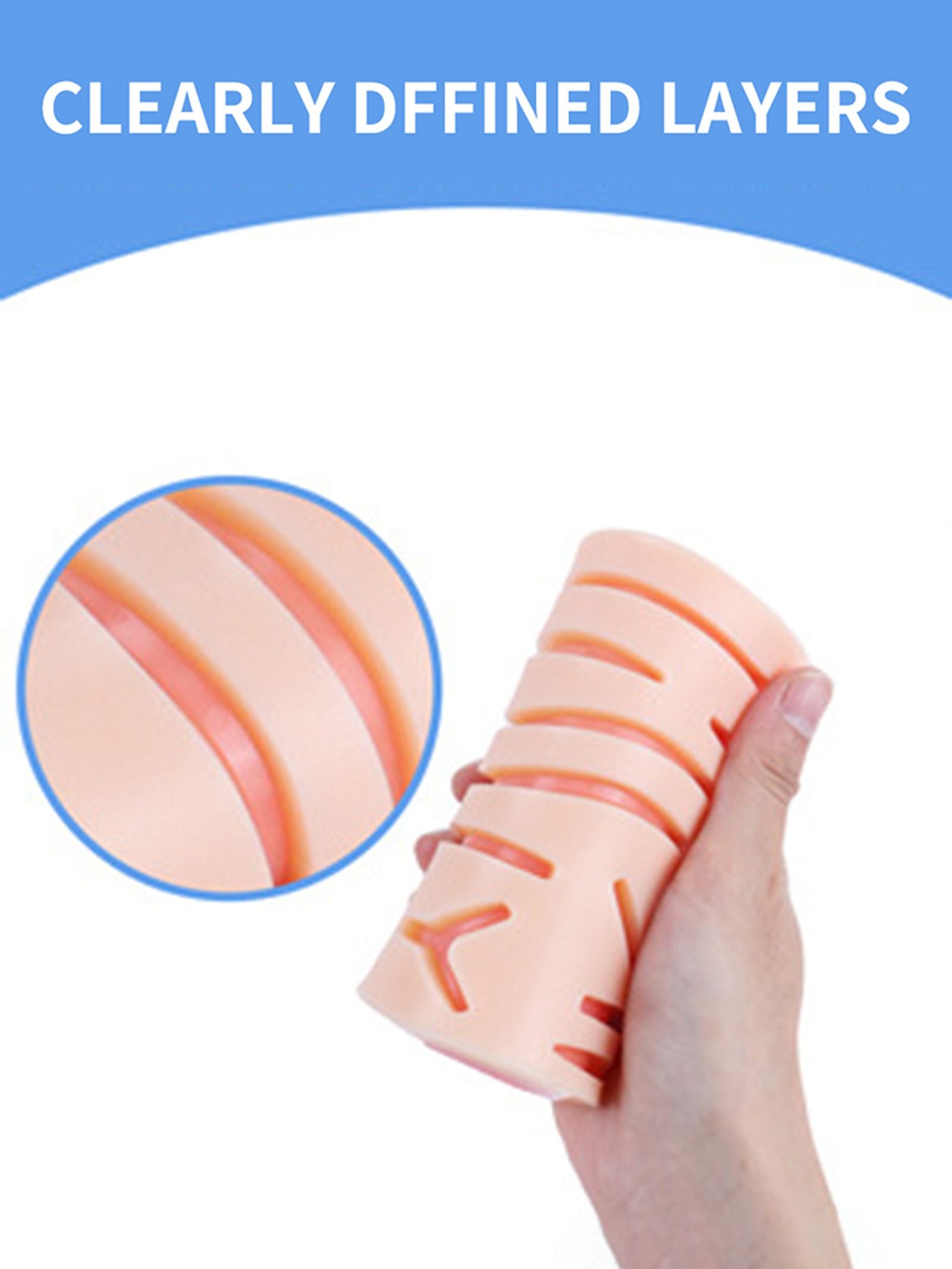 Silicone Skin Pad Suture Training Kit for Medical Practice