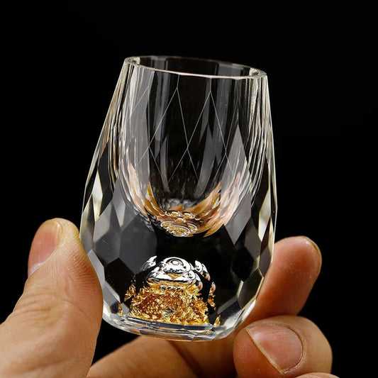 Luxury Crystal Glass Vodka and Tea Cup Set