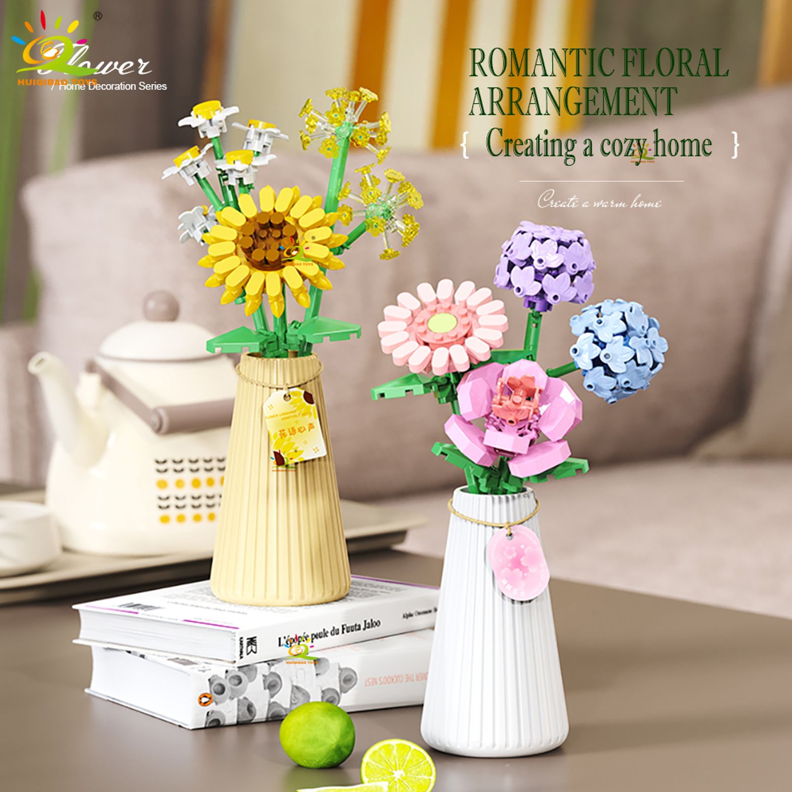 Eternal Flower Bouquet Building Block Model