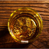 Japanese Glass Mt. Fuji Teacup - Heat-Resistant Retro Design