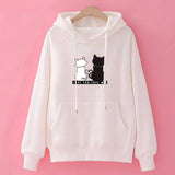 Women's Casual Cat Pattern Hoodie - Autumn 2024