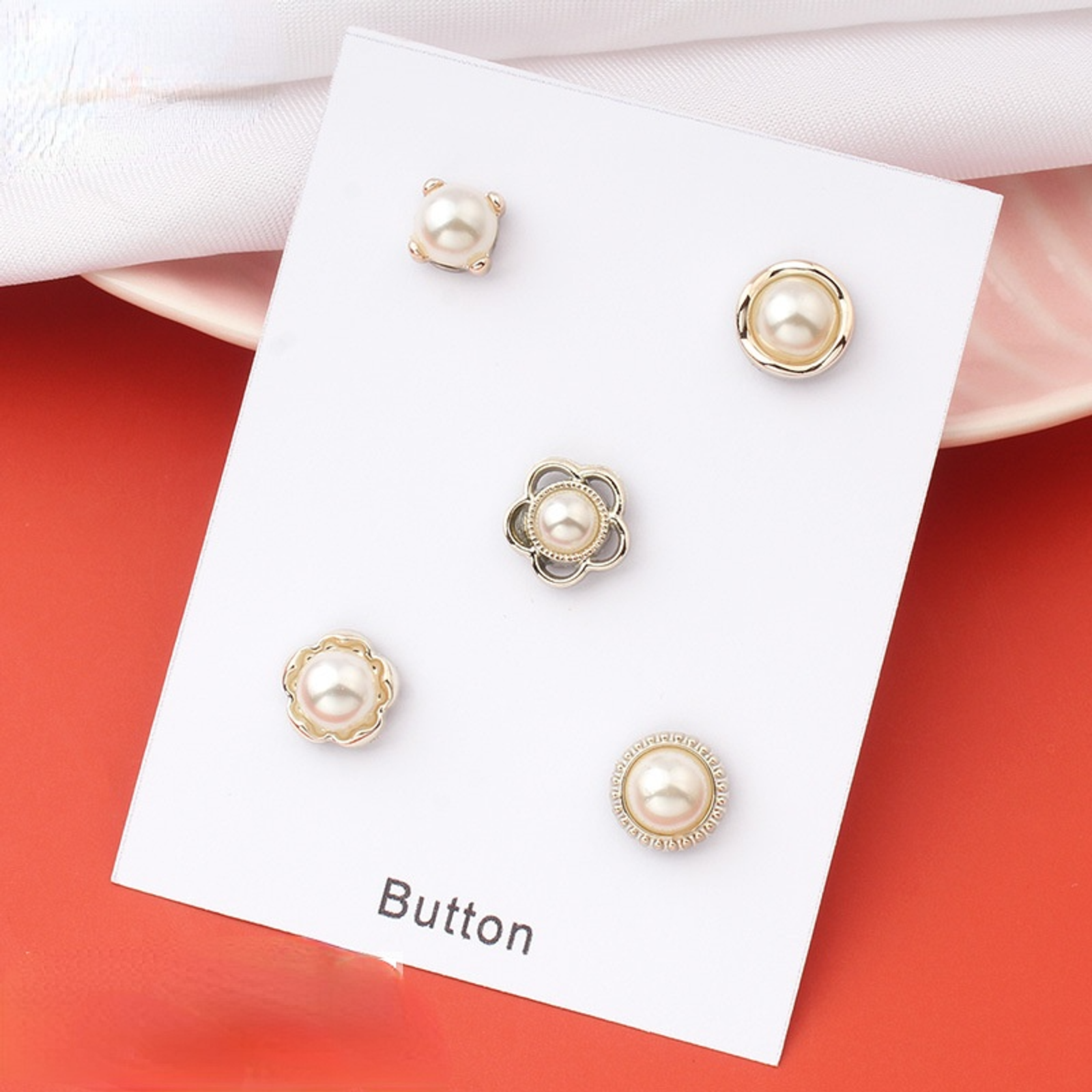 Safe Metal Pearl Magnet Hijab Pins Set for Women