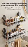 No Drill Suction Cup Bathroom Organizer Rack