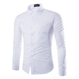 Men's Slim Fit Striped Shirt - Black & White
