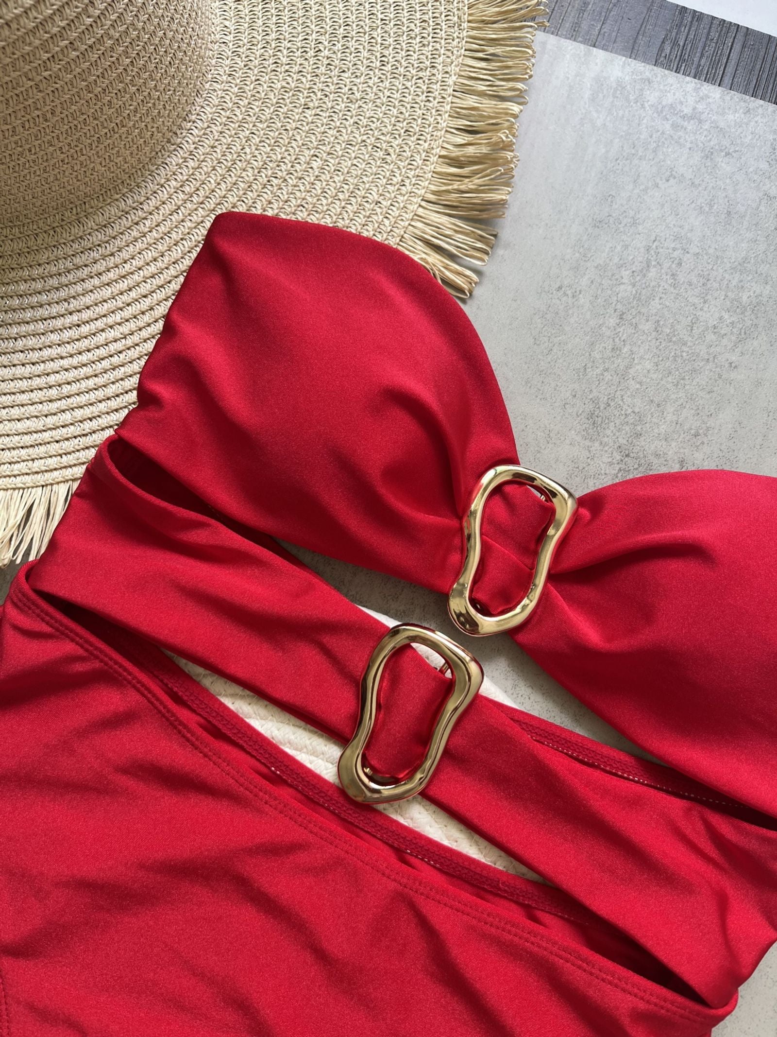 3 Colors Cut Out One Piece Swimsuit for Women