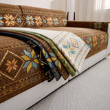 Bohemian Jacquard Chenille Sofa Cover for All Seasons