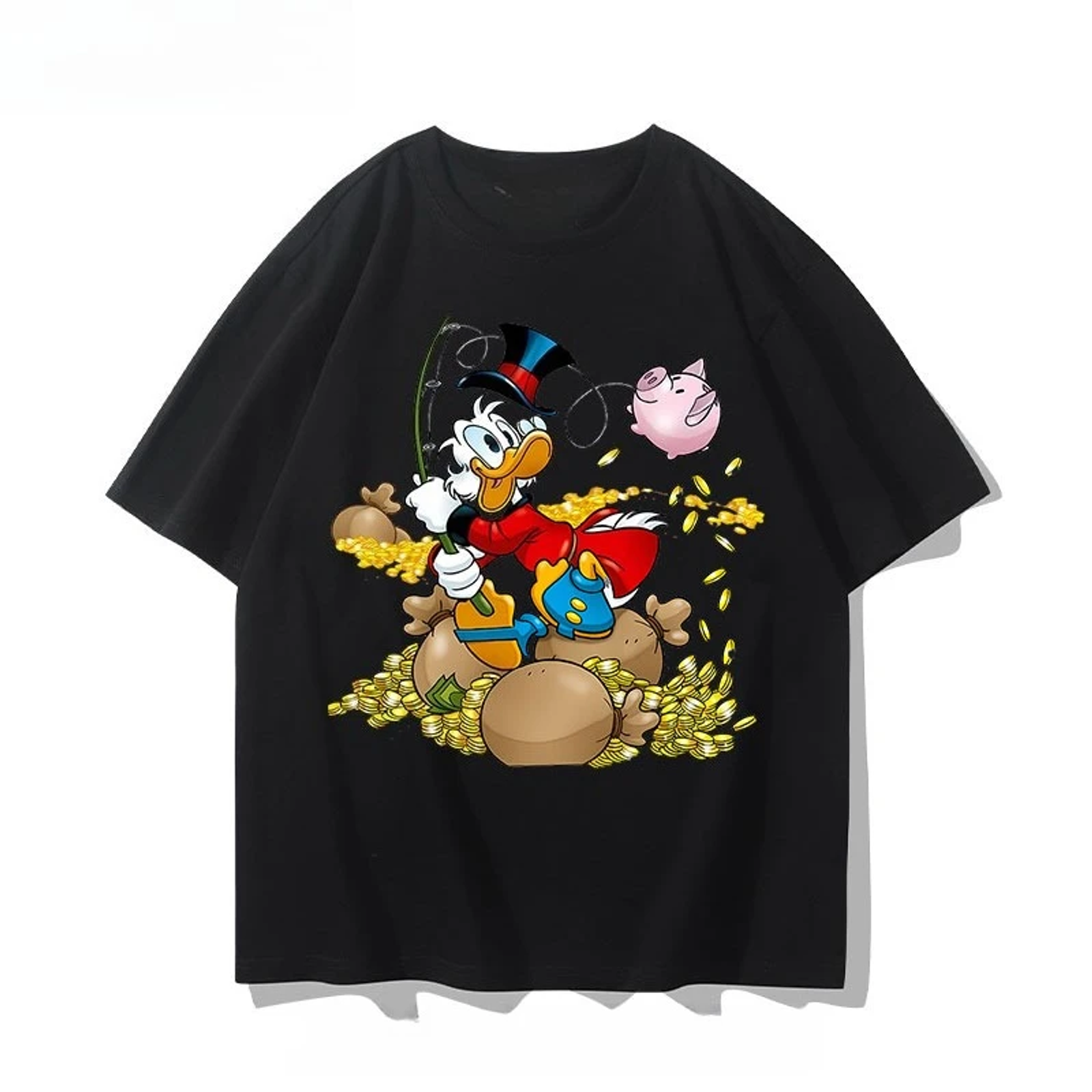 Disney Donald Duck Cotton T-shirt - Retro Oversized Summer Tee