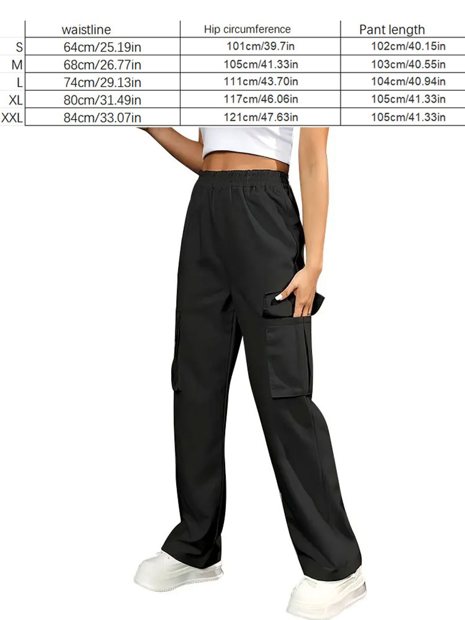 High Waist Wide Leg Fashionable Workwear Pants for Women