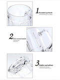 Clear Thickened Glass Beer Mug – Heavy Duty Drinking Cup