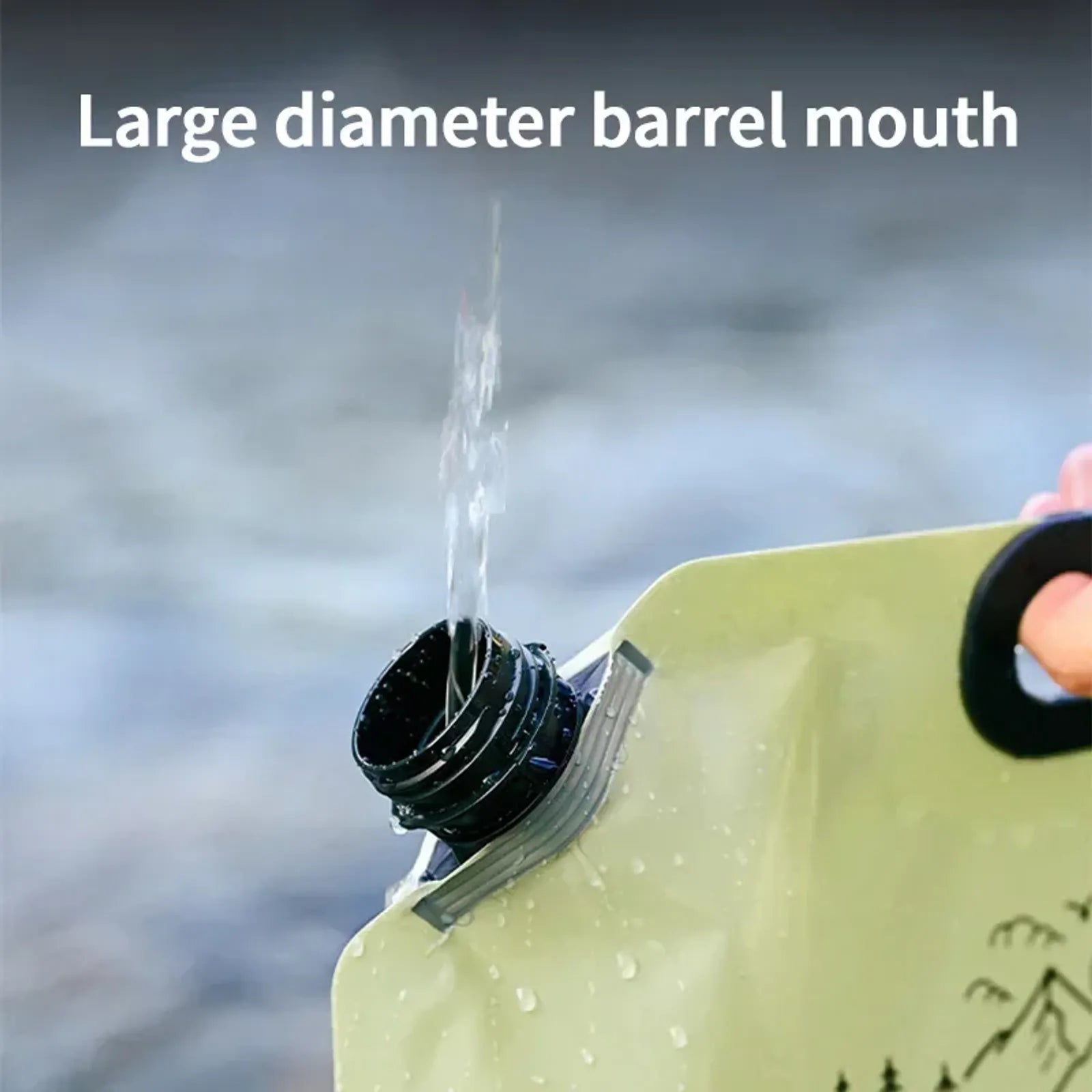 Outdoor 8L Foldable Water Storage Bag for Hiking & Camping