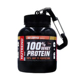 Portable Mini Protein Powder Bottle with Keychain