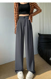 Elegant Wide Leg Pants for Women - High Waist Black Trousers
