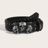 Luxury Punk Goth Rivet Belt for Men and Women