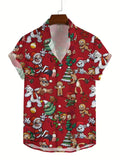 Santa Claus Surfing Hawaiian Shirt - Unisex Christmas Top