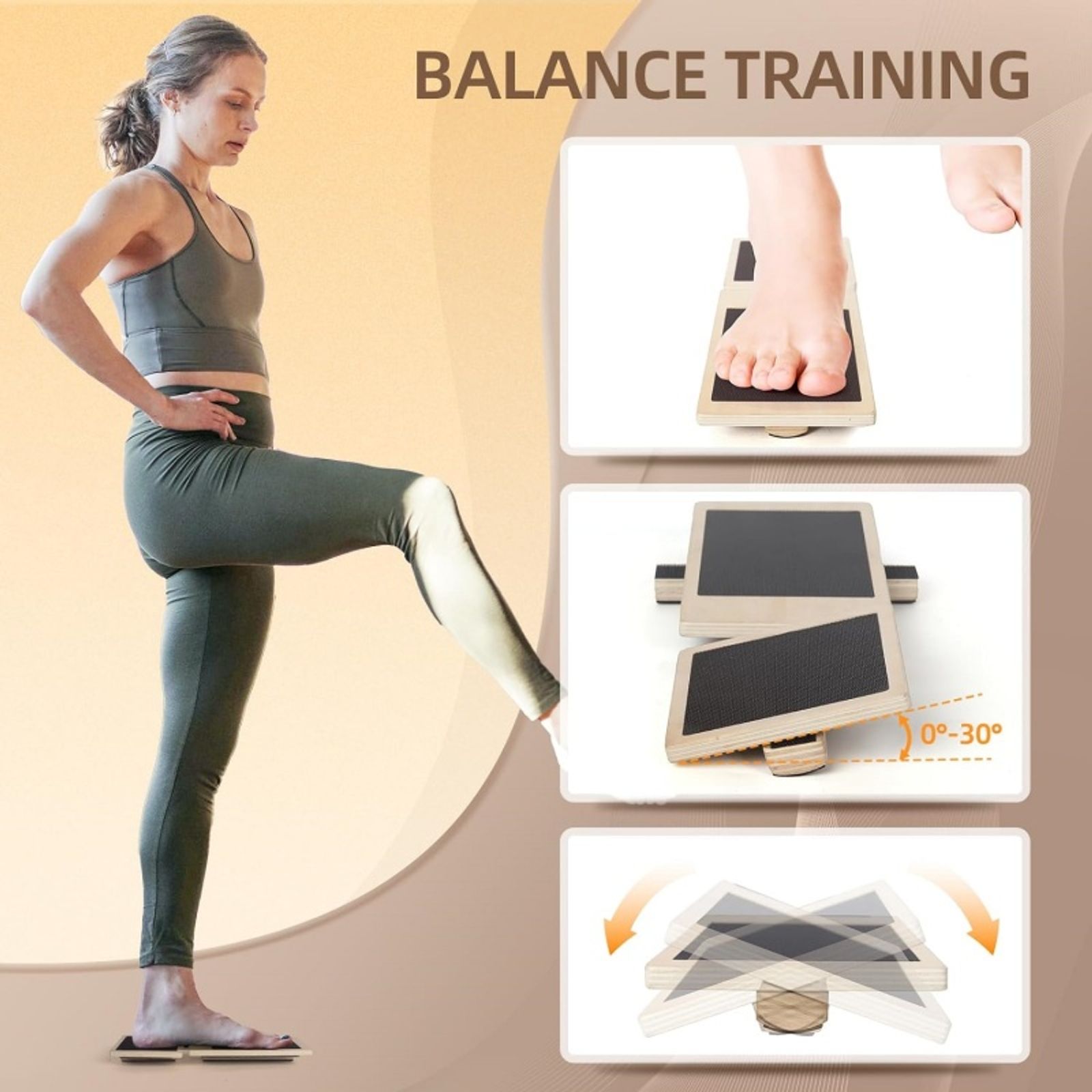 Single Foot Balance Board for Ankle Strengthening