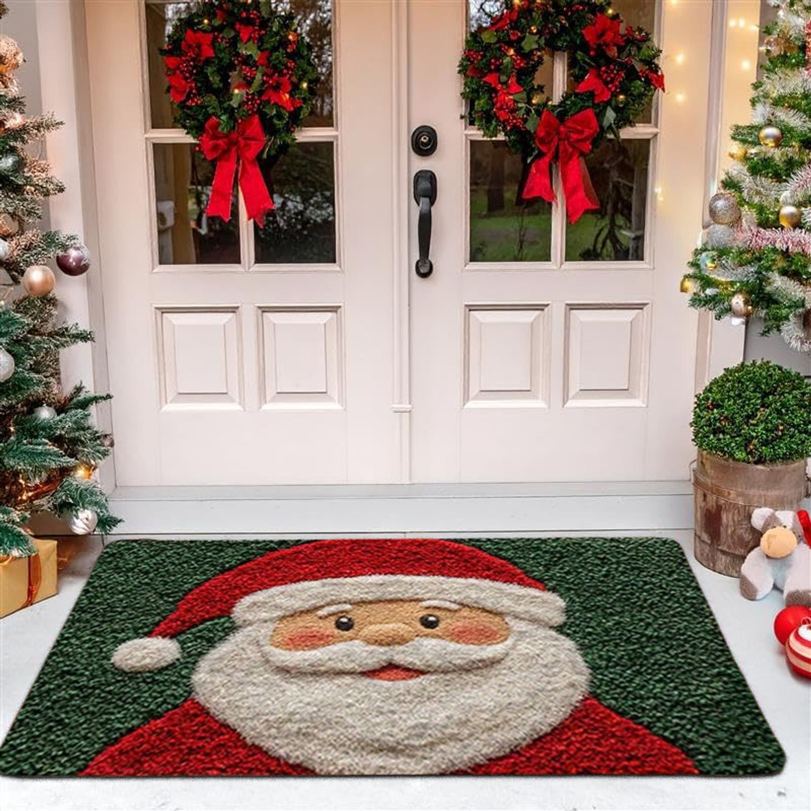 Merry Christmas Santa Claus Door Mat for Home 2025