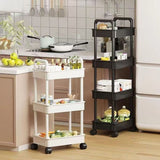 Mobile Multi-functional Kitchen Storage Shelf Trolley