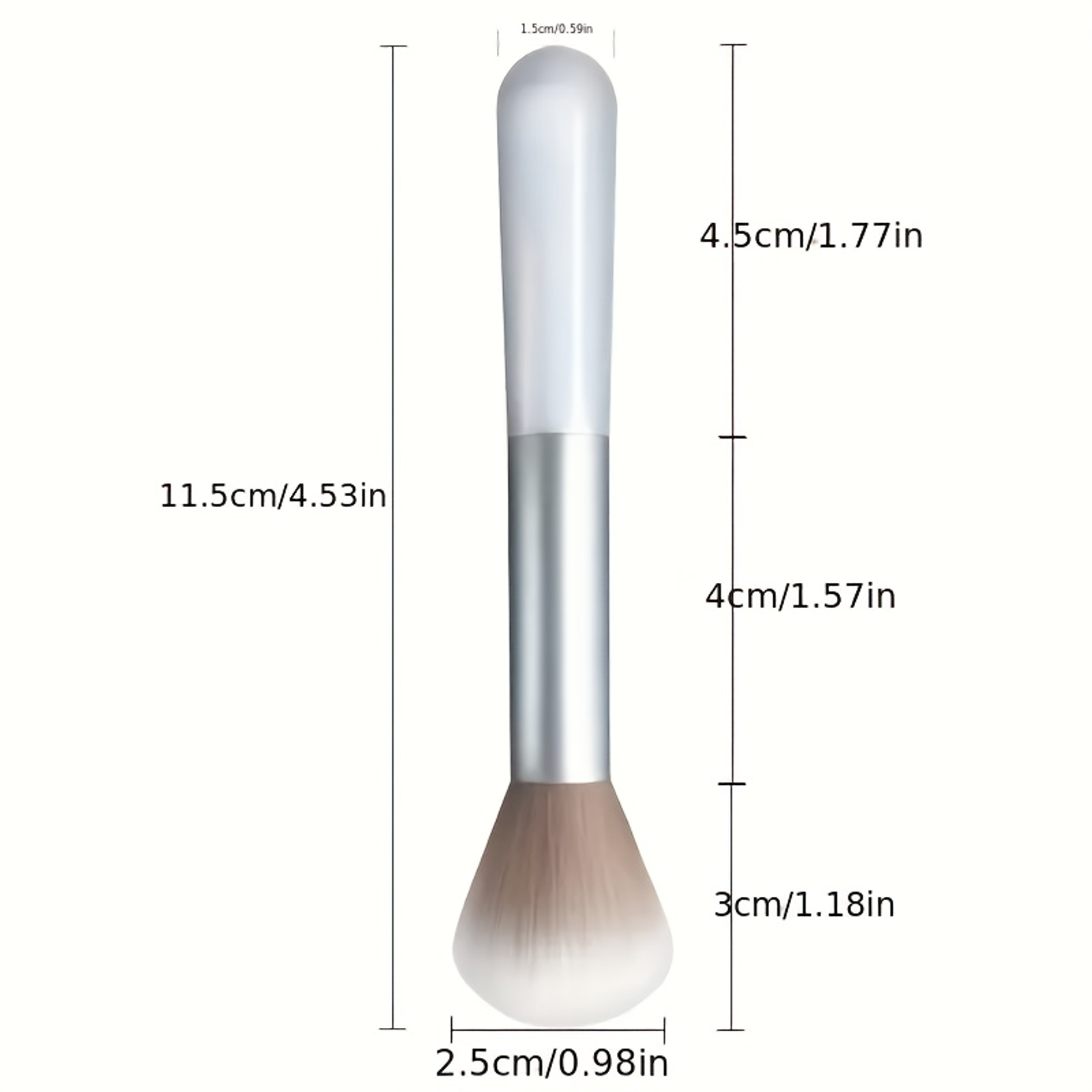 Single Handle Blusher and Highlight Brush