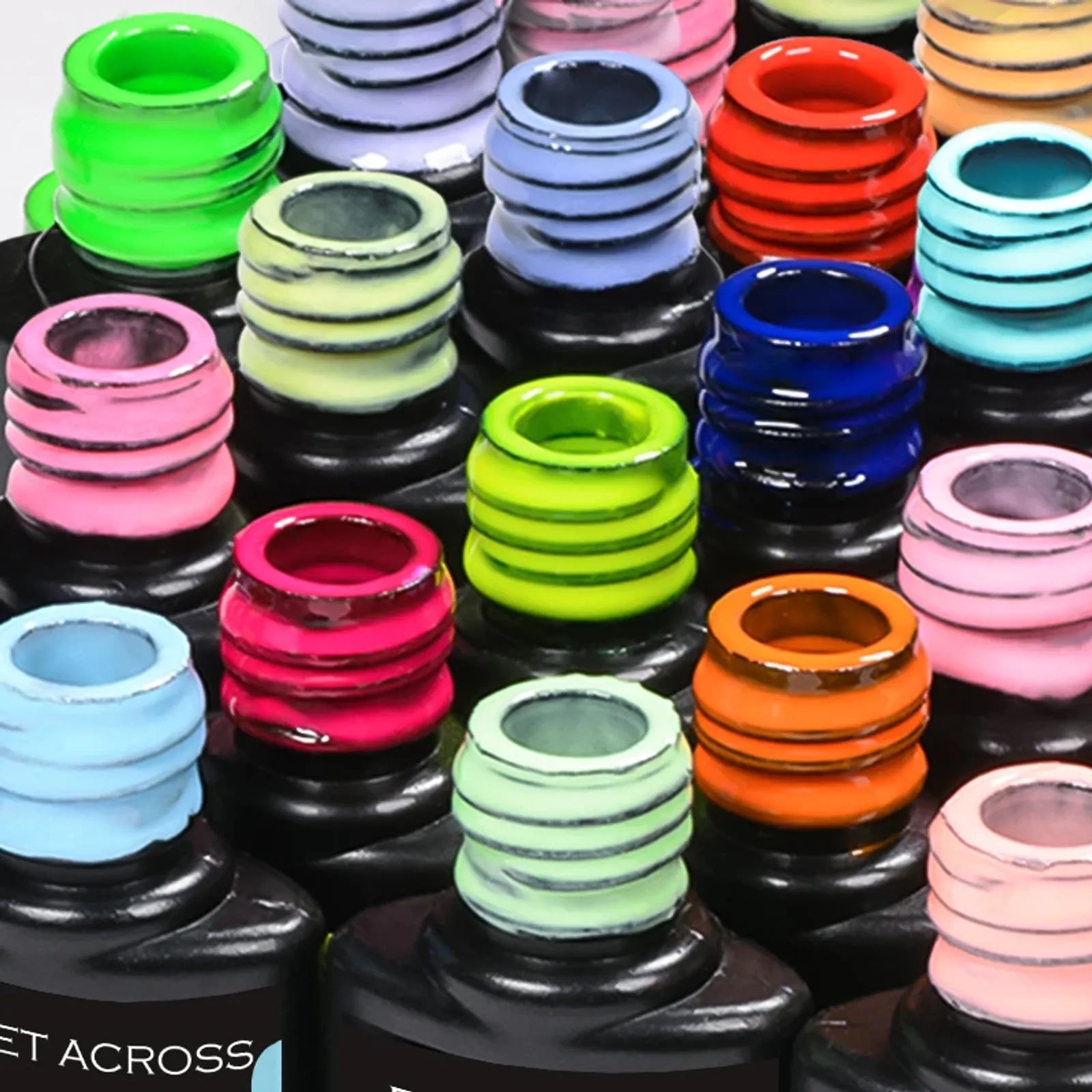 12Pcs Gel Nail Polish Set in Pink Blue Neon Macaron Colors