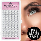 Premade Volume Fans Short Stem Russian Eyelash Extensions