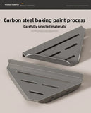 Wall-Mounted Triangle Drain Shelf with Hooks