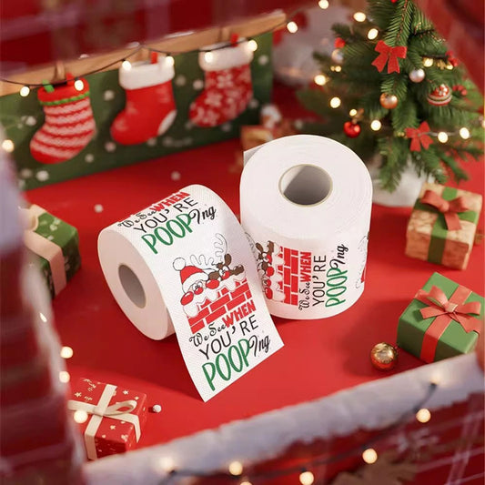 Funny Santa Claus Christmas Toilet Paper Rolls