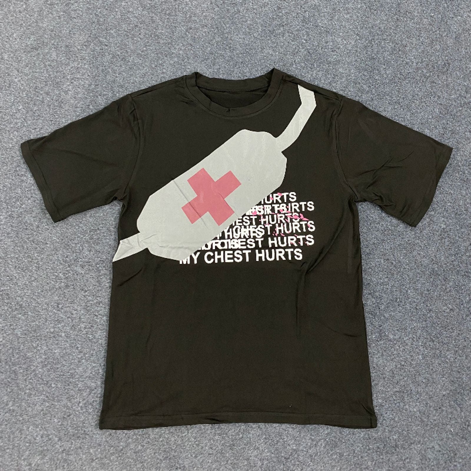 Summer High Street Sports Round Neck Casual T-Shirt