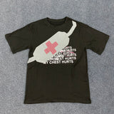 Summer High Street Sports Round Neck Casual T-Shirt