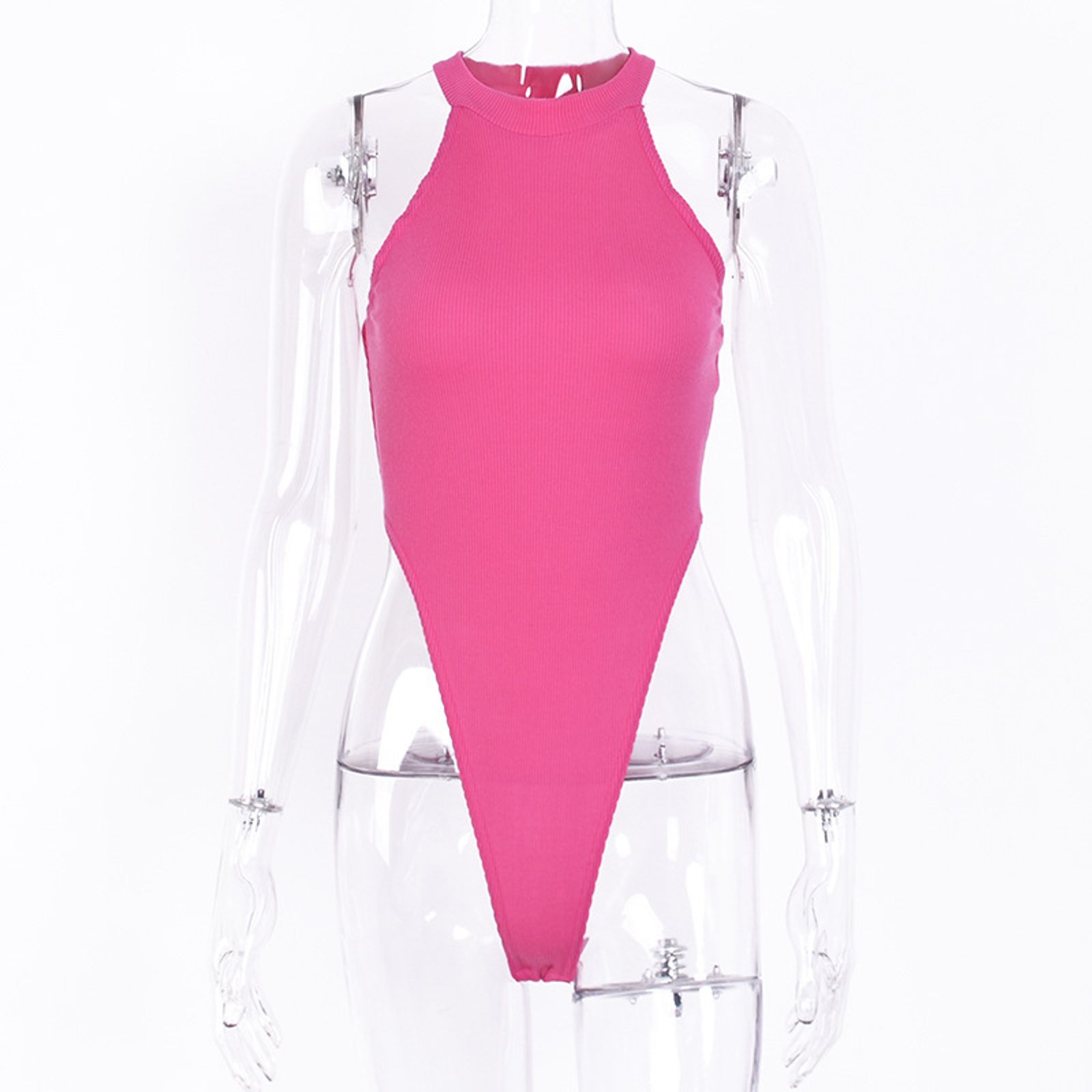 Sexy High Street Neon Bodysuit for Summer Parties