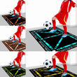 Soccer Training Mat with Multi-Color Line Markings