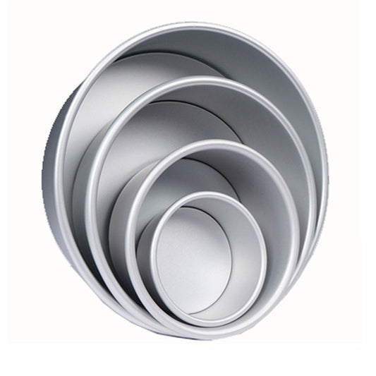 Nonstick Round Cake Pan Set - 4 to 12 Inch Aluminum Moulds