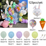 Cartoon Rabbit Foil Balloon Garland Kit for Easter