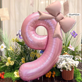 40-Inch Pink Bowknot Aluminum Foil Balloons