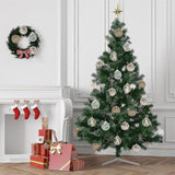 9 Pcs Gold Christmas Ball Decor Set - Shatterproof Hanging Balls