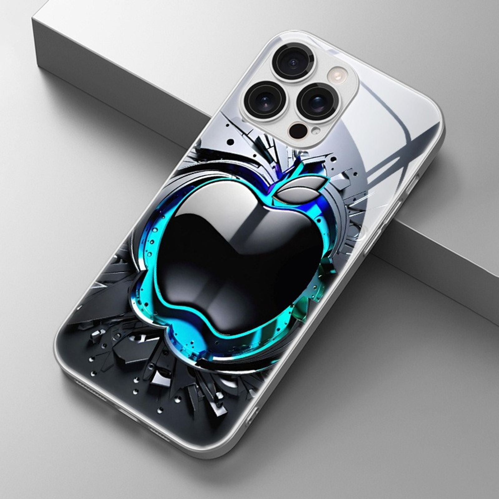 Cool Black Grey Electroplated Phone Case for Xiaomi Redmi