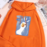Graffiti Confusing Duck Men's Hoodie