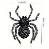 Vintage Women’s Spider Brooch Insect Pin for Coats & Sweaters