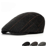 Men's Vintage Herringbone Beret Hat