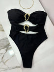 3 Colors Cut Out One Piece Swimsuit for Women
