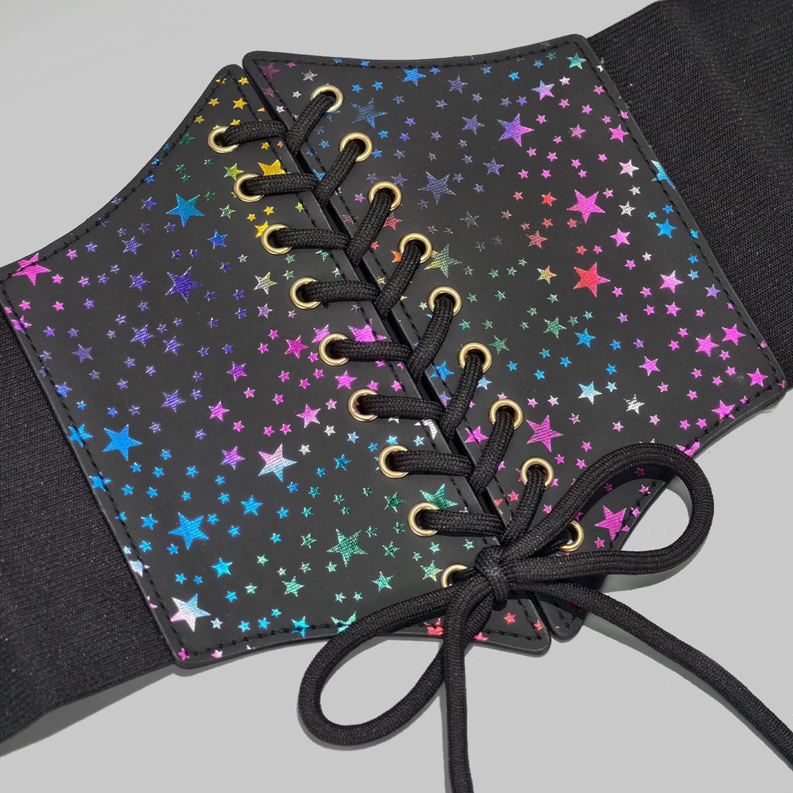 Gothic Plus Size Stretch Lace Cummerbund and Corset Belt