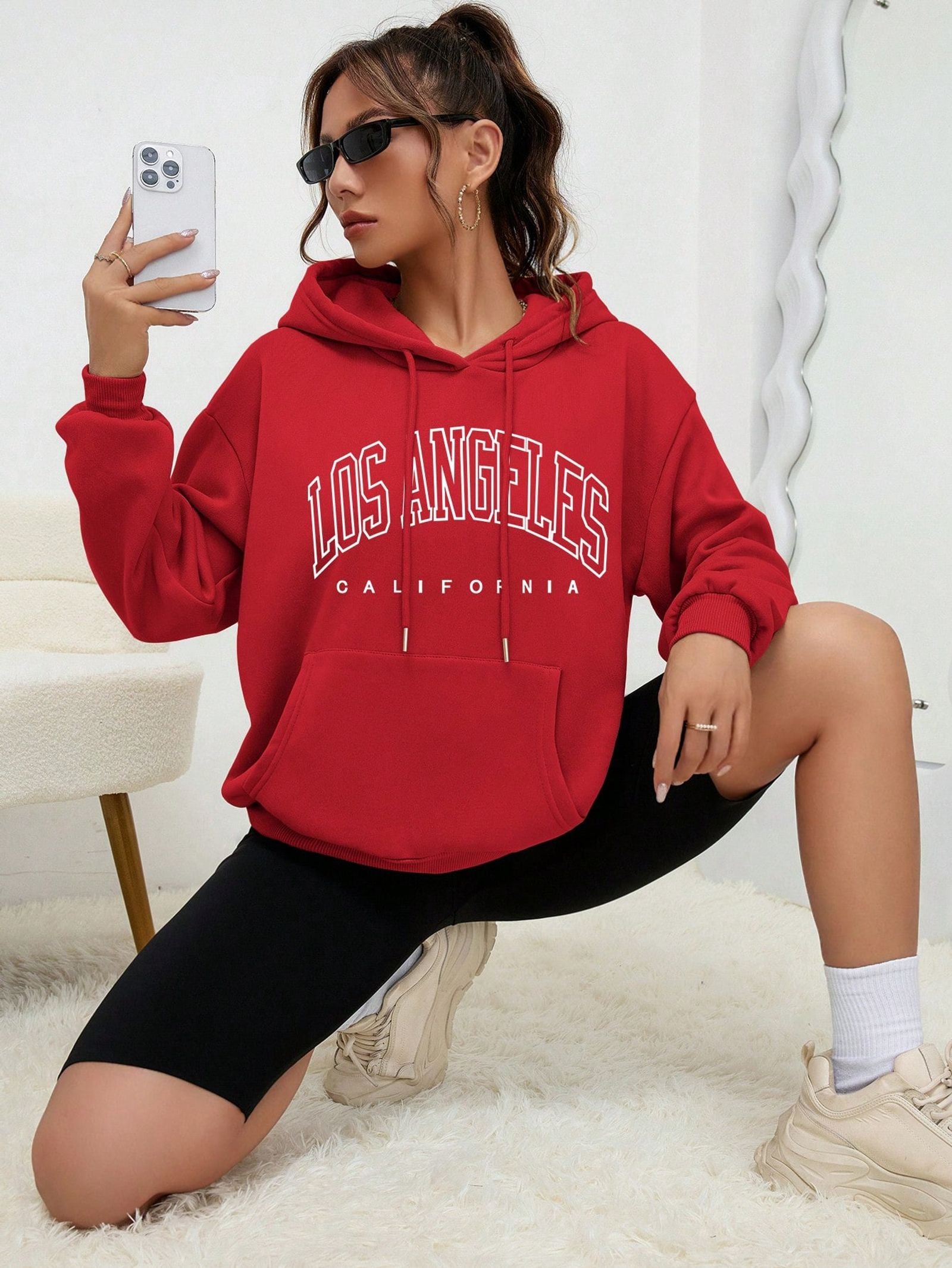 Los Angeles Art Design Women's Casual Hoodie