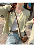 Women's O Neck Knitted Cardigan - Spring Autumn Style