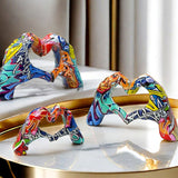 Creative Graffiti Hand Heart Gesture Statue