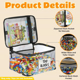 Large Clear PVC Toy Storage Bags - Waterproof Organizer Pouches