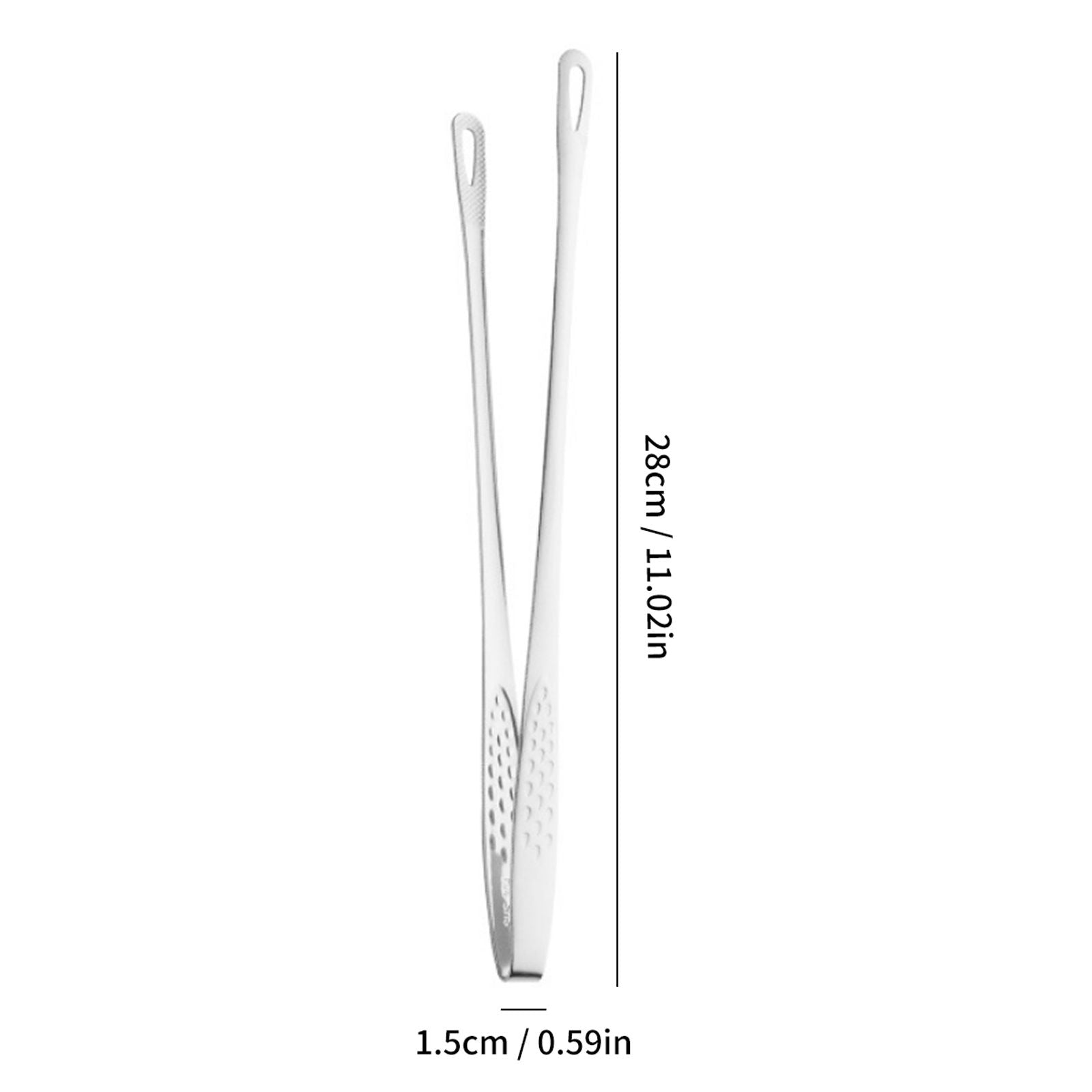 304 Stainless Steel Long Handle Non-Slip Barbecue Tongs